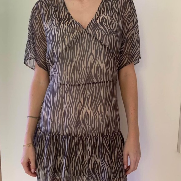 ALL SAINTS Zebra print dress - Picture 1 of 4